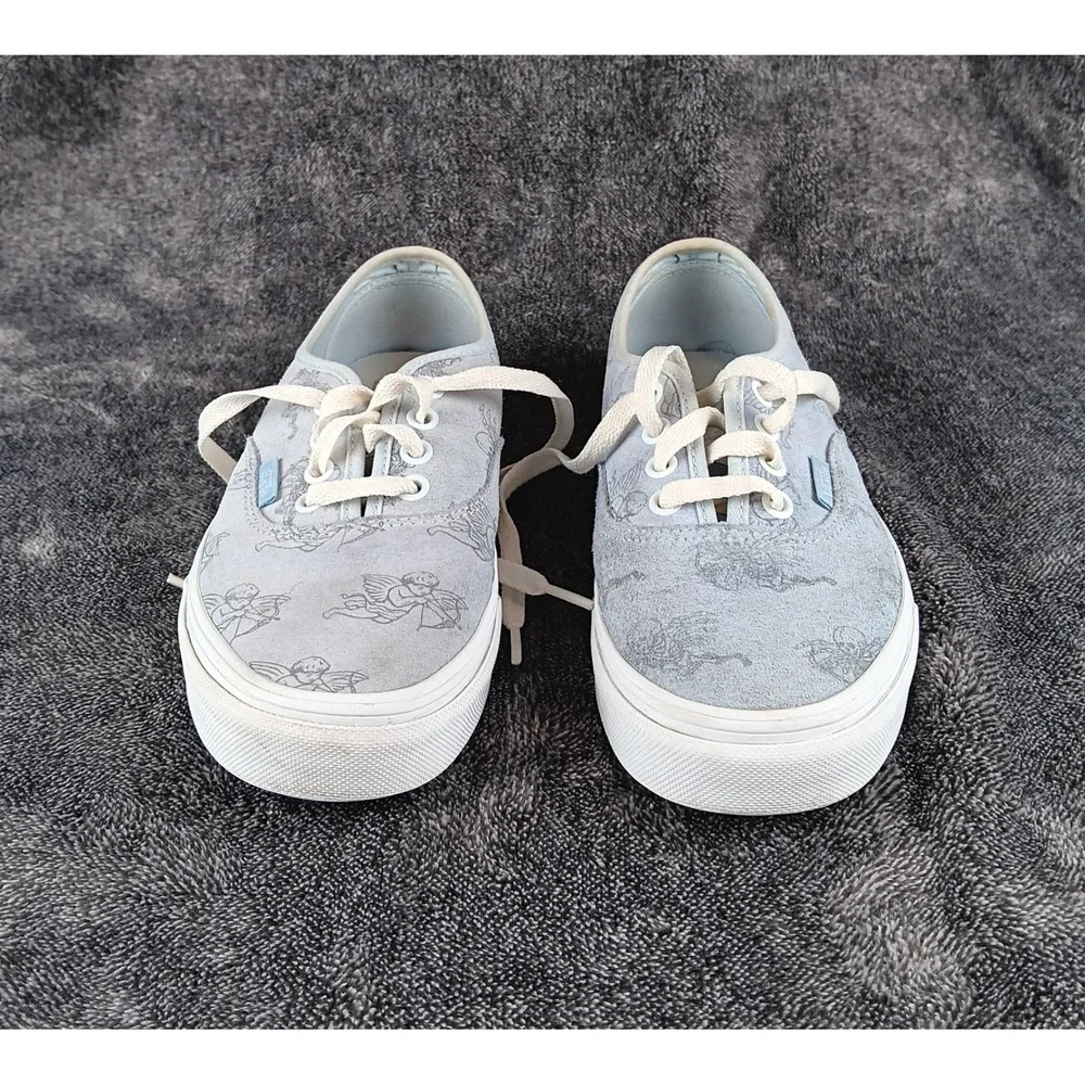 Vans Authentic‎ Cherub Angel Skeleton Print Lace Up Suede Sneakers Women Size 7